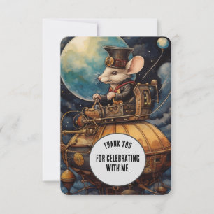 Cartão De Agradecimento Squeaky Obrigado Costume De Animais Steampunk