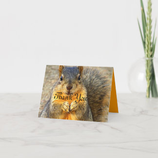 Cartão De Agradecimento Squirrel Love_