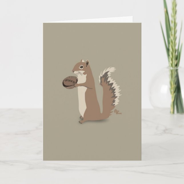Cartão De Agradecimento Squirrel Thank You Card (Frente)