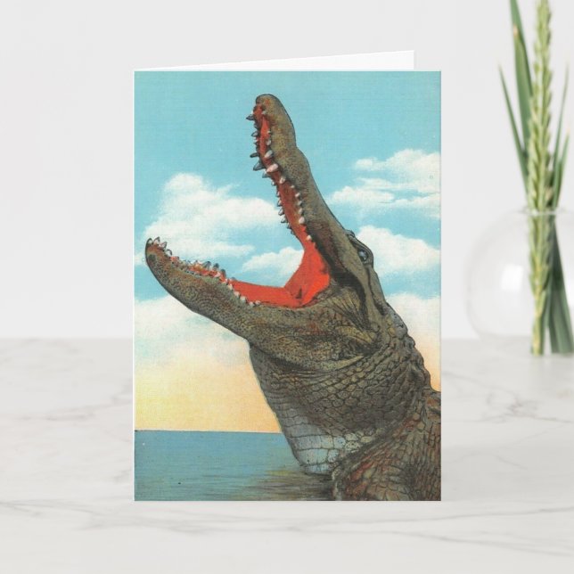 Cartão De Agradecimento Sr. Alligator Card (Frente)