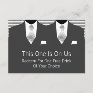 Cartão De Agradecimento Sr. e Sr. Cinza Suit e Tie Gay Wedding