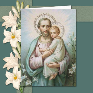Cartão De Agradecimento St. Joseph Jesus Católico de Condolências Obrigado