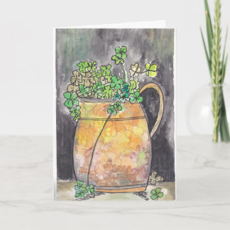 Cartão De Agradecimento St. Patrick's Day Notecards with Shamrocks