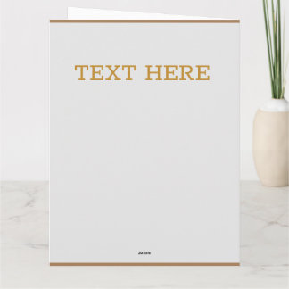 Cartão De Agradecimento Star gold custom Flat Thank You Card