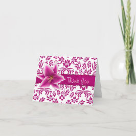 Cartão De Agradecimento Stargazer Lily Thank You Card