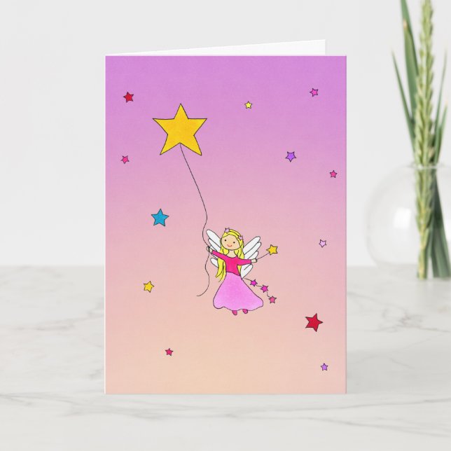 Cartão De Agradecimento Starlight e Magic Birthday Card (Frente)