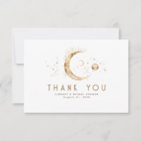 Starry Night Crescent Moon Celestial Obrigado