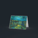 Cartão De Agradecimento Starry Night Over the Rhone por After Van Gogh<br><div class="desc">Depois de Vincent Van Gogh - Noite Estrelada Sobre o Ródano,  Pontos Infinitos. Vincent Willem van Gogh (1853-1890) foi um pintor holandês do Posto-impressionista que se tornou,  postumamente,  uma das figuras mais famosas e influentes da história da arte ocidental.</div>