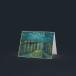 Cartão De Agradecimento Starry Night por Vincent van Gogh<br><div class="desc">Vincent van Gogh - Noite Estrelada,  1888. Vincent Willem van Gogh (1853-1890) foi um pintor holandês do Posto-impressionista que se tornou,  postumamente,  uma das figuras mais famosas e influentes da história da arte ocidental.</div>