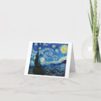 Starry Night por Vincent Van Gogh Note Card