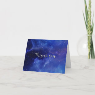 Cartão De Agradecimento Starry Night Sky sob as estrelas Obrigado