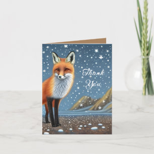 Cartão De Agradecimento Starry Starry Night Storybook Fox