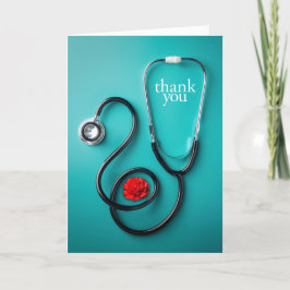 Cartão De Agradecimento Stethoscope Obrigado