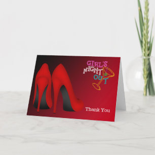 Cartão De Agradecimento Stilettos Obrigado