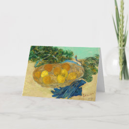 Cartão De Agradecimento Still Life of Oranges and Lemons Greeting Card