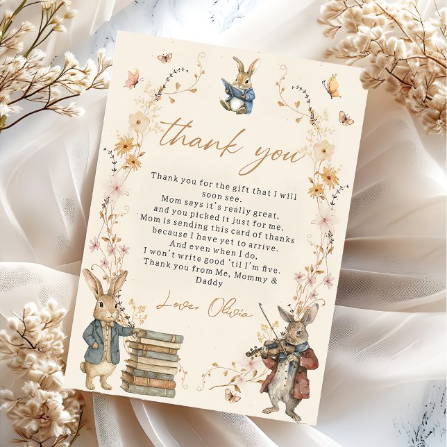 Cartão De Agradecimento Storybook New Chapter Will Begin Thank You Card (Criador carregado)