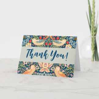 Cartão De Agradecimento Strawberry Thief of William Morris