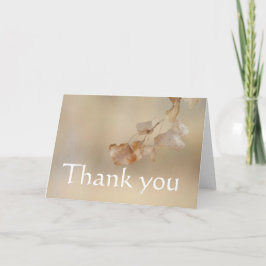 Cartão De Agradecimento string of golden leaves, thank you