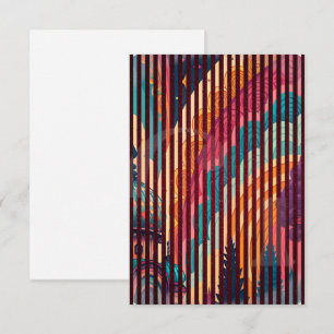 Cartão de Agradecimento Striped Fantasy #00001 – P