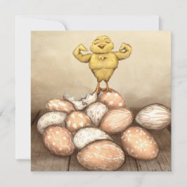 Cartão De Agradecimento Strong Chick Card