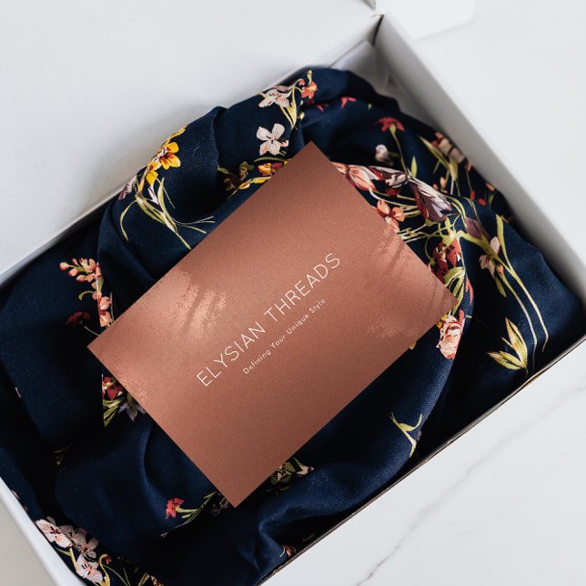 Cartão De Agradecimento Stylish Bronze Business Gift Thank You Card (Stylish Bronze Business Gift Thank You Card)