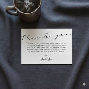 Cartão De Agradecimento Suas fotos e memórias QR code casamento