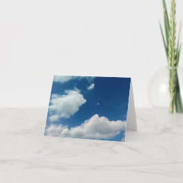 Cartão De Agradecimento Suavidade às nuvens