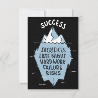 Cartão De Agradecimento Success Hard Work Motivation