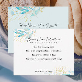 Cartão De Agradecimento Summer Botanical Farmers Market Bread Care