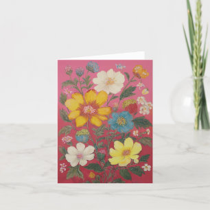Cartão De Agradecimento Summer In Bloom Stationery