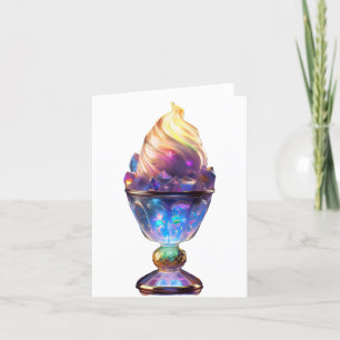 Cartão De Agradecimento Sundae de Sorvete de Goblet brilhante