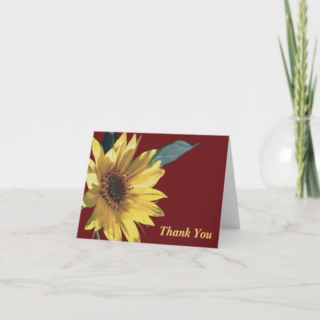 Cartão De Agradecimento Sunny Side Up (Frente)