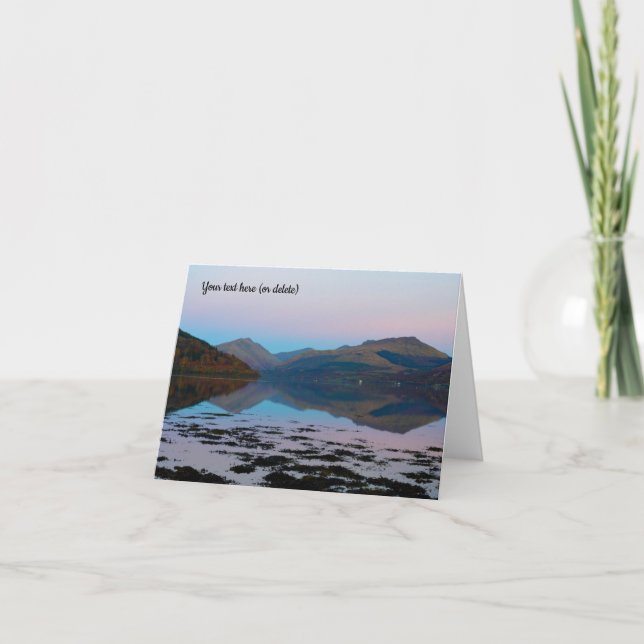 Cartão De Agradecimento Sunset over Loch Fyne, Inveraray, Scotland (Frente)