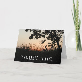 Cartão De Agradecimento Sunset Thank You Card