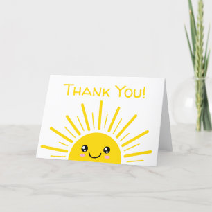 Cartão De Agradecimento Sunshine Obrigado