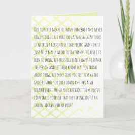 Cartão De Agradecimento Super Belated Thank You Card