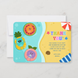 Cartão De Agradecimento Super Simples Narizes de Abelha de Verão de Aniver