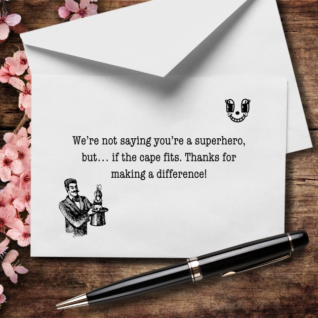 Cartão De Agradecimento Superpoderes Não Necessários, Mas Apreciados (Criador carregado)