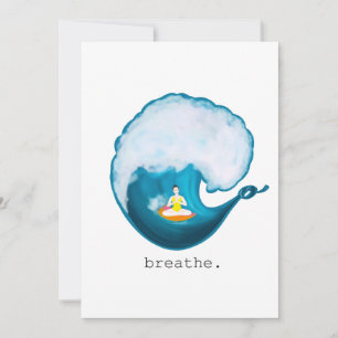 Cartão De Agradecimento surfar a onda da vida