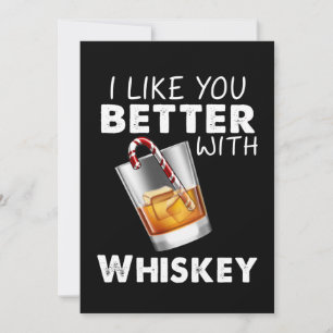 Cartão De Agradecimento Suspensão Gosto Mais De Você Com Whiskey