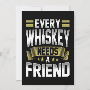 Cartão De Agradecimento Suspensão  Todo Whiskey Precisa De Amigos