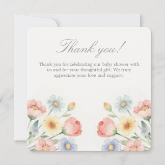 Cartão De Agradecimento Sweet Bloom Thank you card