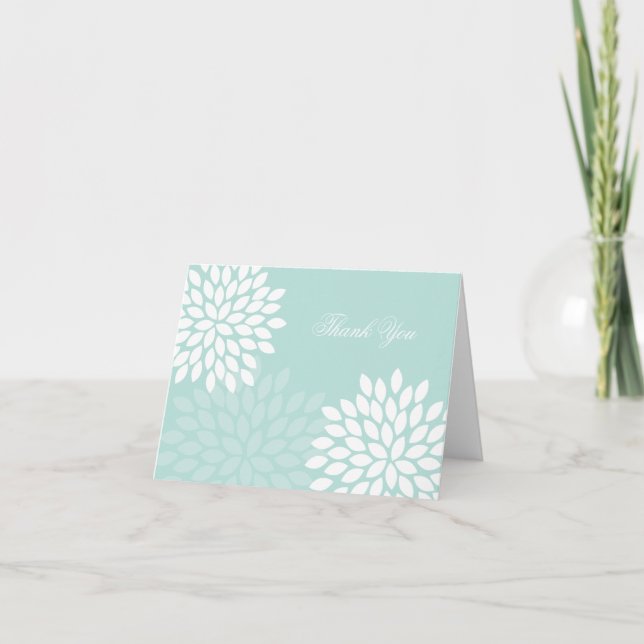 Cartão De Agradecimento Sweet Dahlias Wedding (Frente)