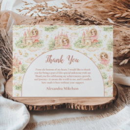 Cartão De Agradecimento Sweet Fairy First Birthday Girl