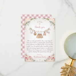 Cartão De Agradecimento Sweet Little Pumpkin Autumn Baby Shower