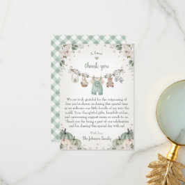 Cartão De Agradecimento Sweet Little Pumpkin Autumn Baby Shower