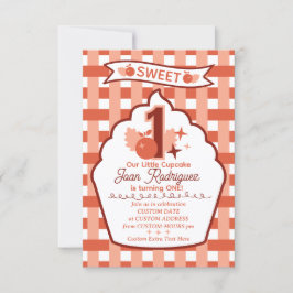 Cartão De Agradecimento Sweet One Photo Invitations Flat Thank You Card