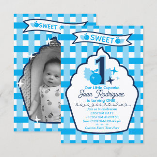 Cartão De Agradecimento Sweet One Photo Invitations Flat Thank You Card