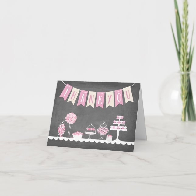 Cartão De Agradecimento Sweet Treats Thank You Card (Frente)