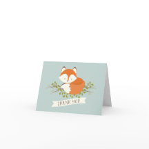 Sweet Woodland Fox Thank You